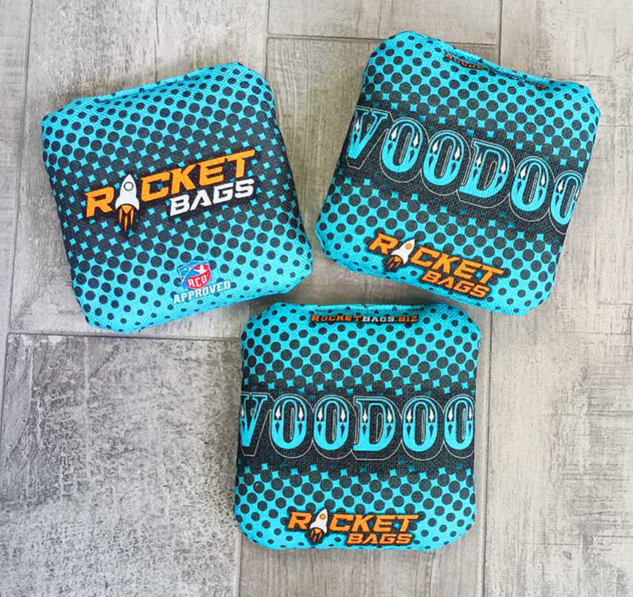 VooDoo Teal Cornhole Bags ACO Approved