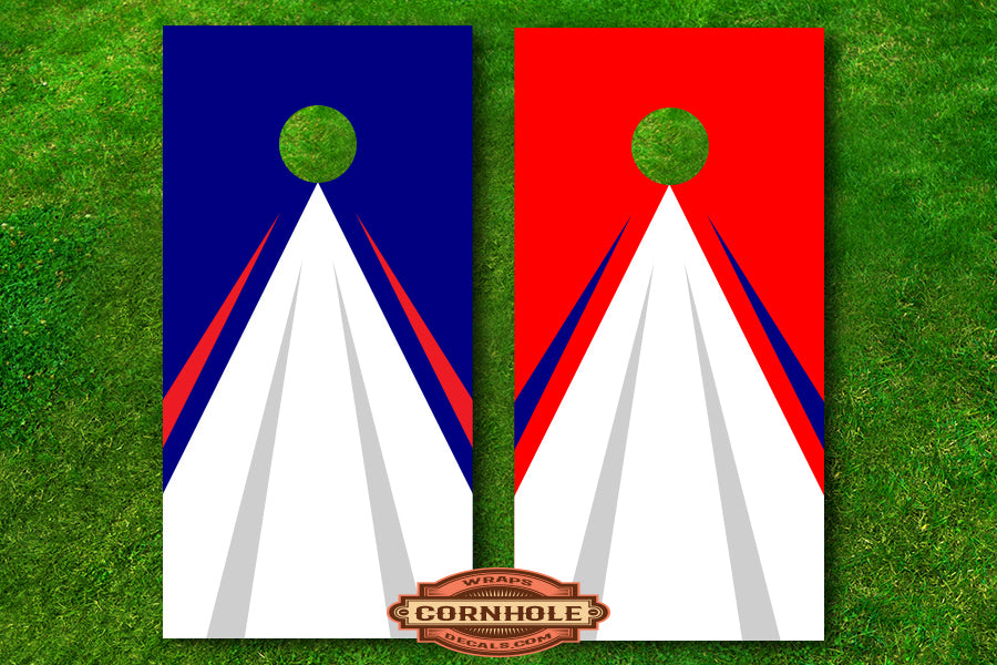 Cornhole board decals and wrap