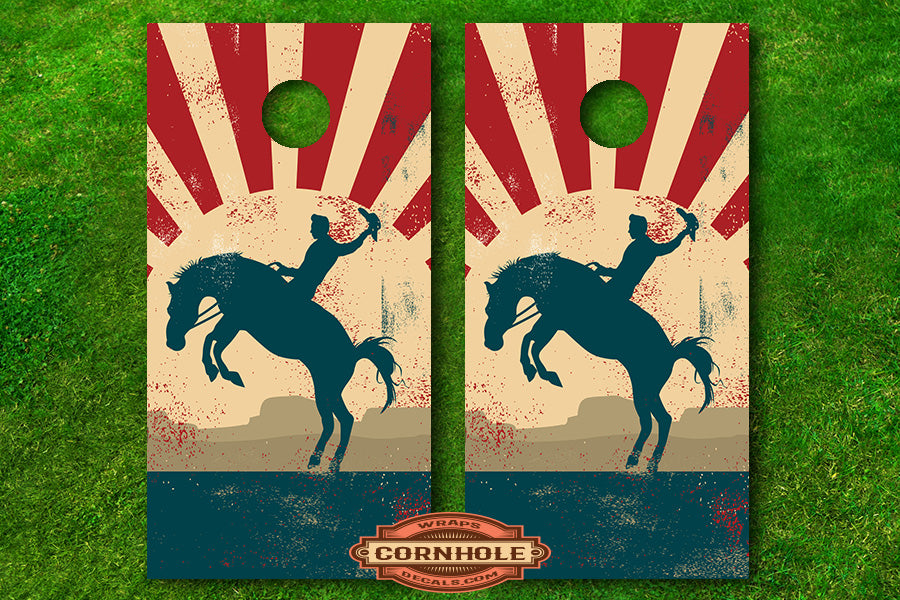 American Cowboy Cornhole Wrap