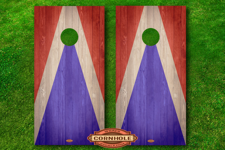 American Wood Cornhole Board Decal