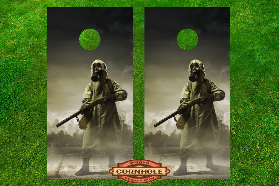 Apocalypse Cornhole Board Wrap