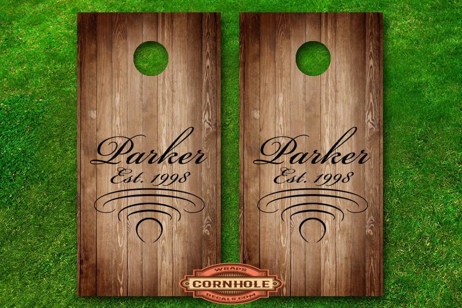 family-monogram-last-name-cornhole-board-decals