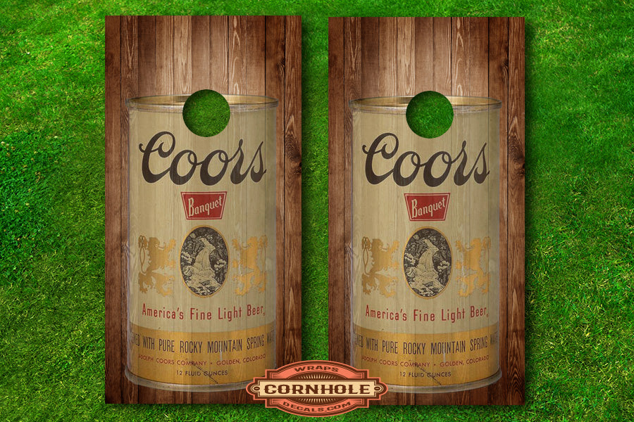 coors can-vintage coors can-cornhole-wrap-decal