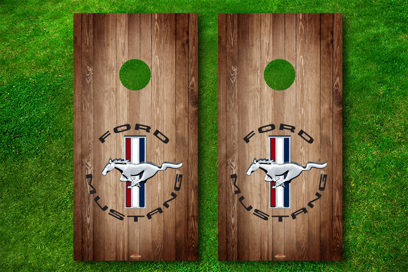 Ford Mustang Cornhole Decal Wrap