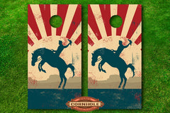 All American BBQ Lovers Cornhole Board Decal