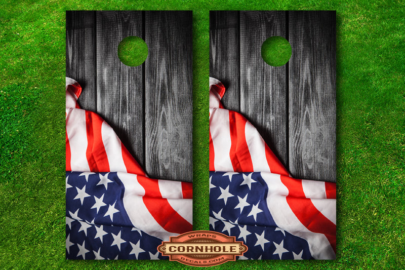 Draped-american-flag-cornhole-board-wrap
