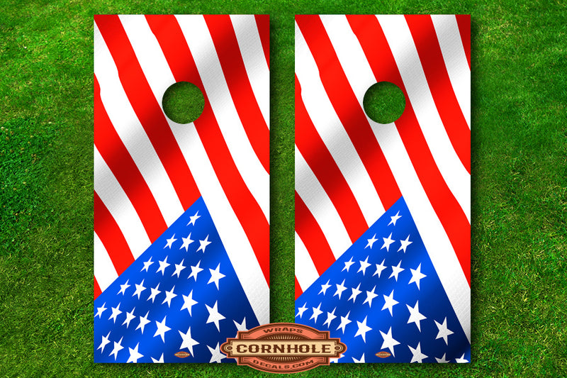 All American BBQ Lovers Cornhole Board Decal