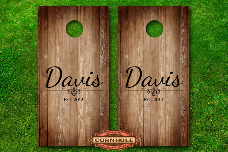 family-monogram-last-name-date-established-cornhole-board-decals
