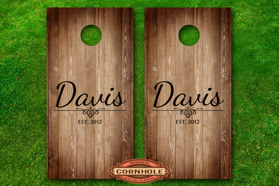 family-monogram-last-name-date-established-cornhole-board-decals