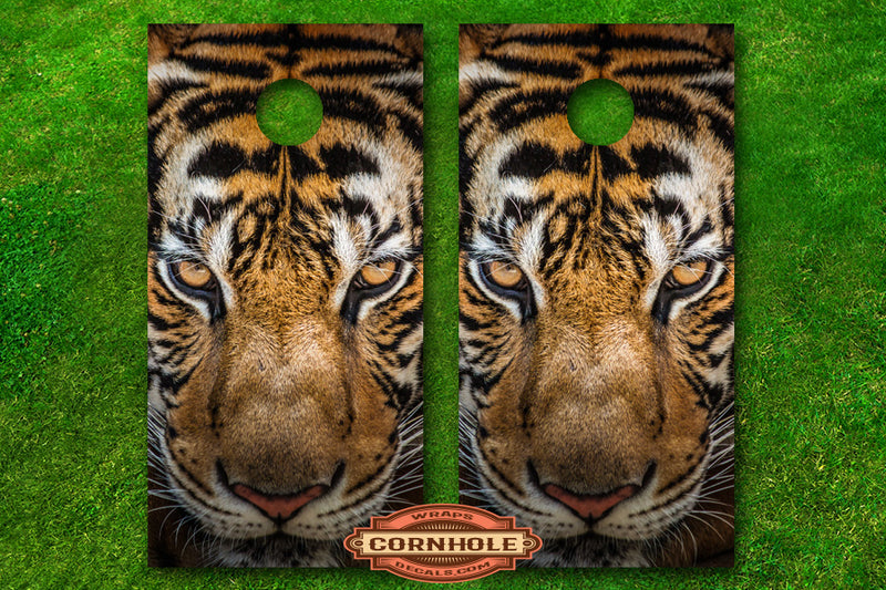 fierce-tiger-face-animal-cornhole-board-wrap