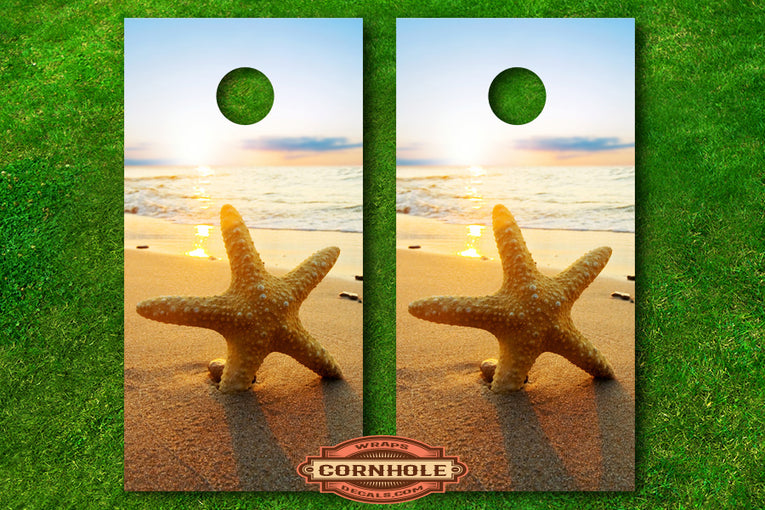 starfish-on-beach-cornhole-decals