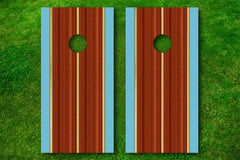 The Woodie Cornhole Board Decals