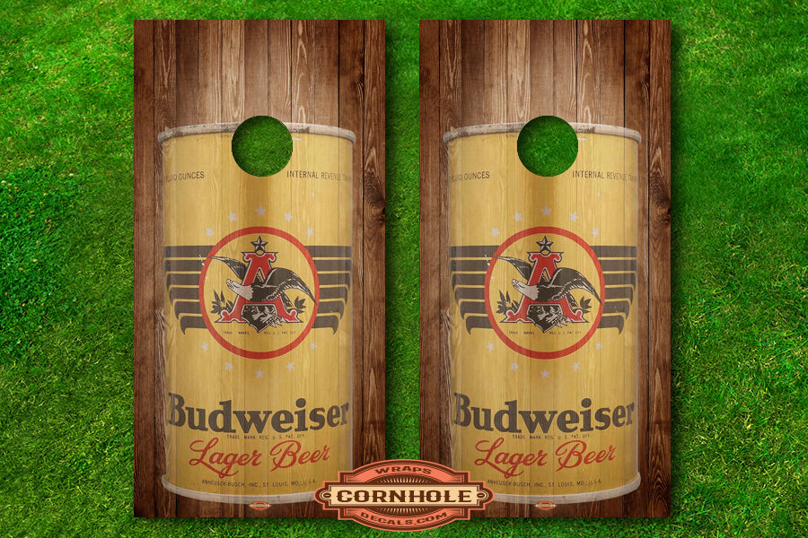 coors can-vintage-budweiser-cans-cornhole-wrap-decal