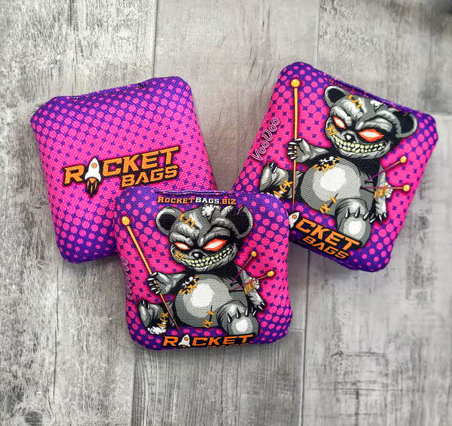 VooDoo Bear Hybrid Carpet Cornhole Bags 6/8 Rocket Cornhole Bags