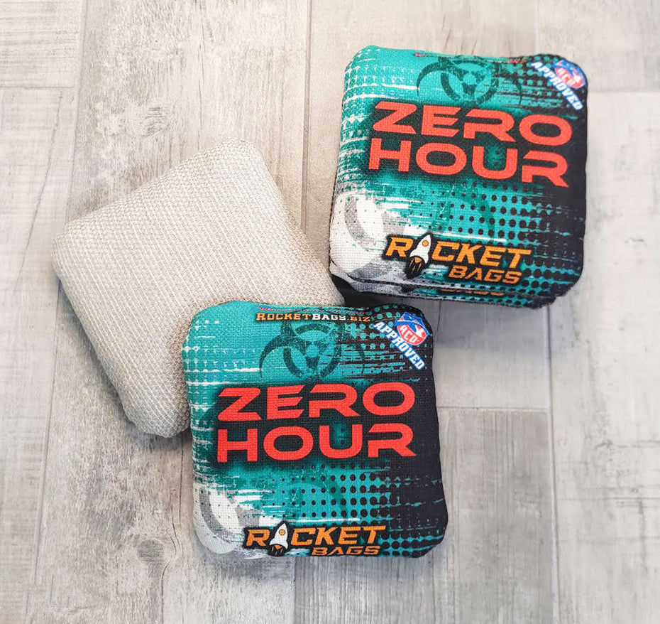 Zero Hour ACO Stamped Carpet Cornhole Bags